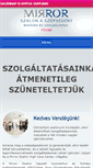 Mobile Screenshot of mirrorszalon.hu